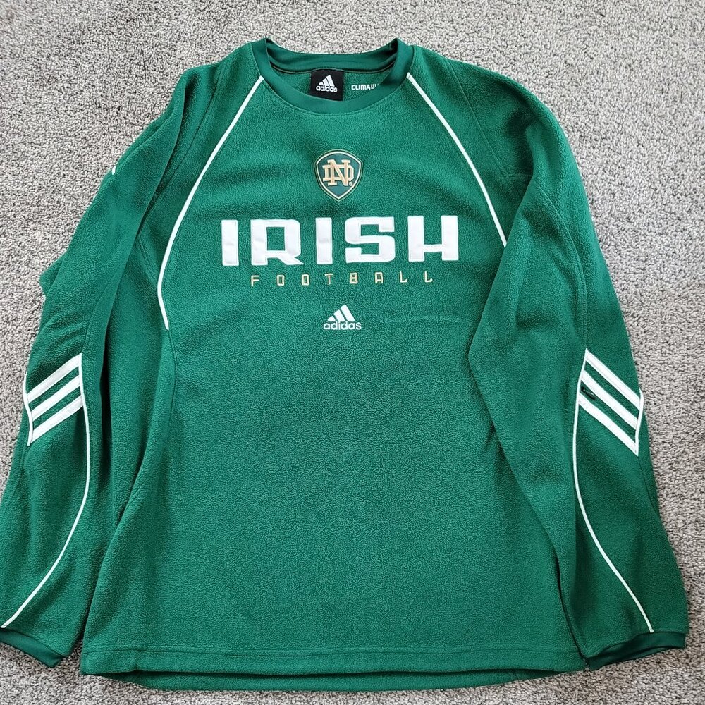 Adidas Green Clima Warm Fleece Sweatshirt size Small